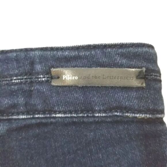 Anthro Pilcro and the Letterpress High Rise Split Ankle Skinny Denim Size 25 - Picture 8 of 13
